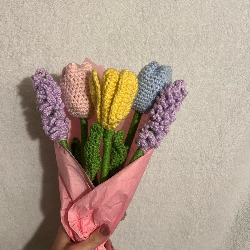 Handmade Crochet Flower Bouquet